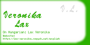 veronika lax business card